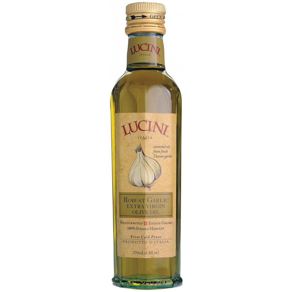 Lucini Italia Extra Virgin Robust Garlic Olive Oil (6x8.5 Oz)