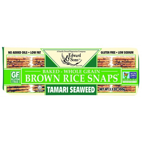 Edward & Sons Tamari Seaweed Fat Free Snaps (12x3.5 Oz)